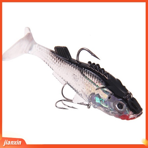 [Jianxin] Umpan Pancing Bentuk Ikan Trout Bahan PVC Lembut Tahan Lama Ukuran 7.6cm