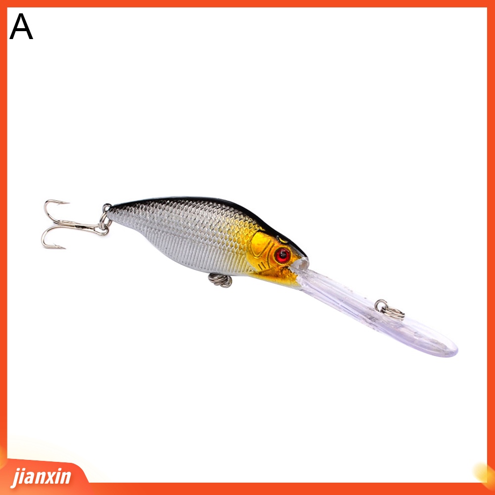 [Jianxin] Umpan Pancing Hard Bait Bentuk Ikan Imitasi Mata 3d Bahan Plastik Ukuran 11.5cm