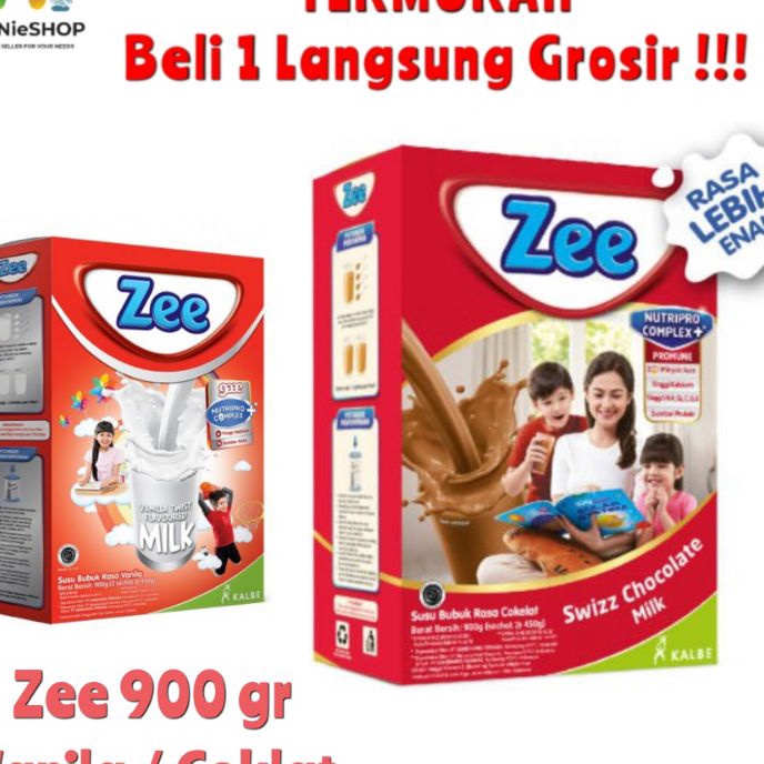 

Ready Stok ZEE Reguler 900 gram 2X450 gram Rasa Vanila Coklat / SUSU ZEE 900GR VANILA COKLAT buruan