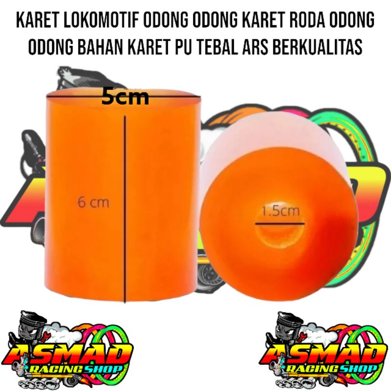 Karet Lokomotif Odong Odong Karet Roda Odong Odong Bahan Karet PU Tebal Berkualitas