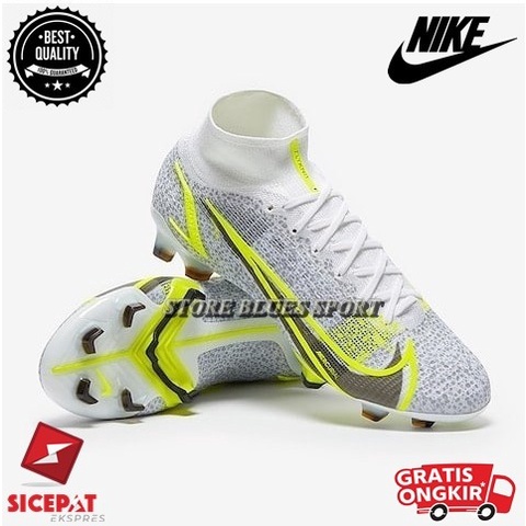 Terlaris Sepatu Bola Nike Mercurial Superfly 8 Elite Silver Safari Original