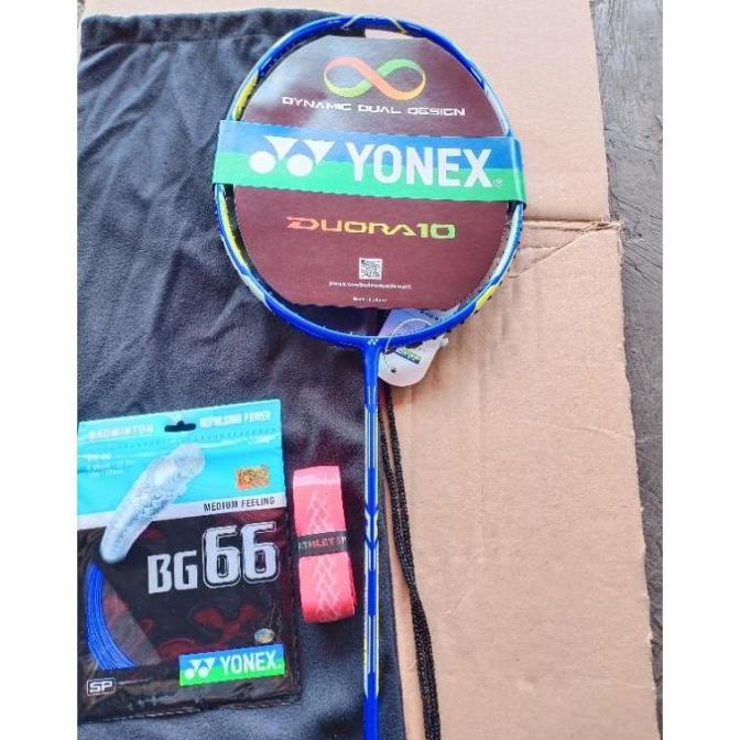 Raket Badminton Yonex Duora 88 Biru Full Set (Bisa Tarikan 28) Nadinealmirastore
