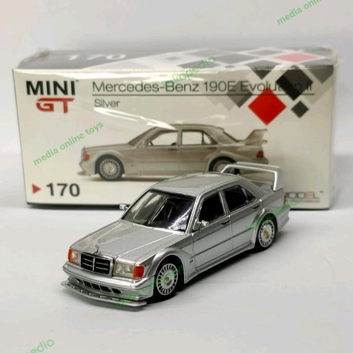 diecast koleksi minigt mobil mercedes benz 190e evolution no.170