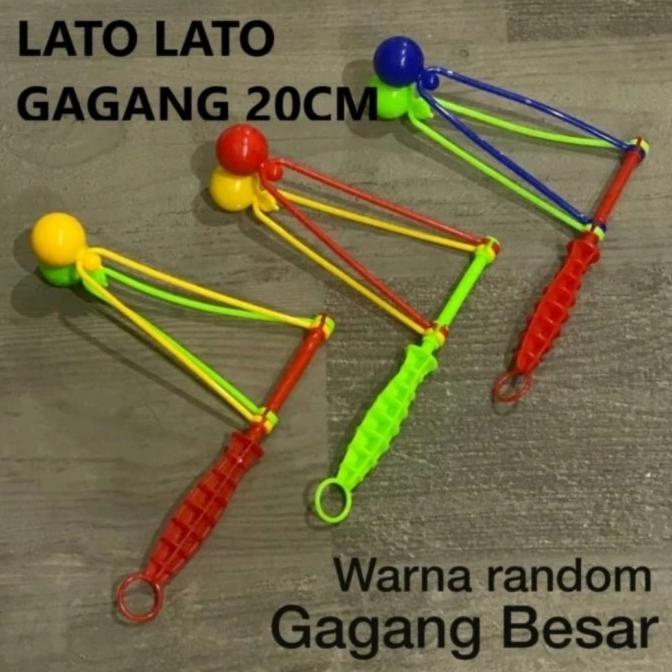 mainan jadul lato lato gagang