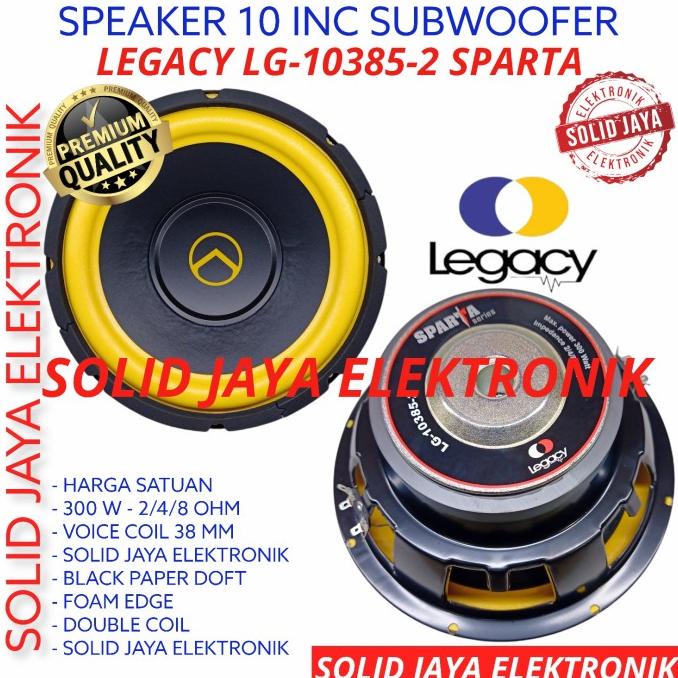 Speaker Subwoofer Legacy 10 Inc Lg-10385-2 Mobil Sparta 10385 Sub Inch Paling Viral