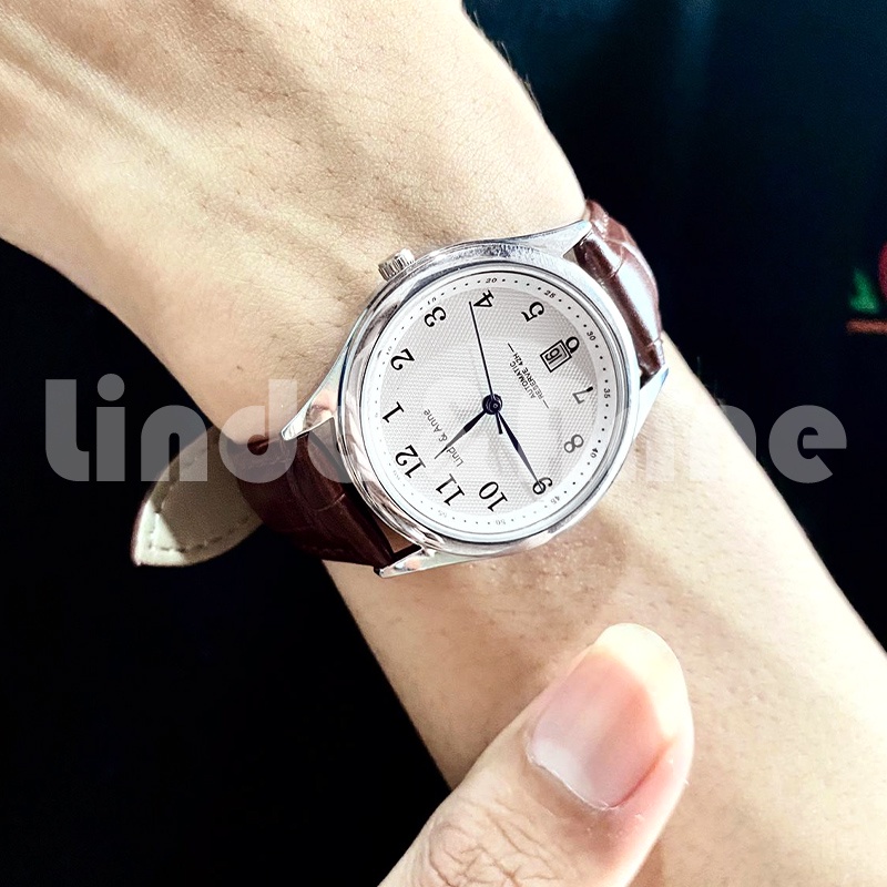 Jam Tangan Pria Bisnis Tahan Anti Air Casual Analog Quartz Pu Leather Fashion Import/Jam Tangan Couple