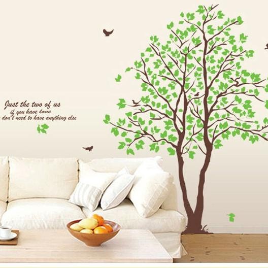 Terlaris Reliza Wall Sticker Pohon Hijau Besar 1,5 Meter Green Big Tree Stiker