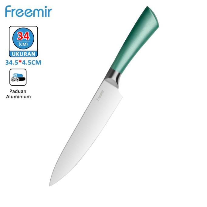 Freemir Pisau Buah Stainless Steel/Pisau Daging Besar/Pisau Koki