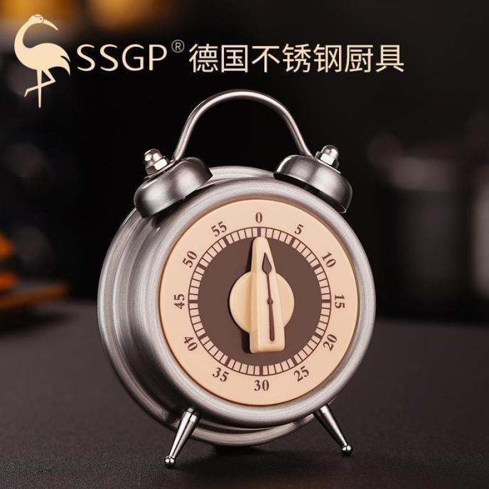 Ssgp Stainless Steel Kitchen Timer Premium - Classic Vintage Model