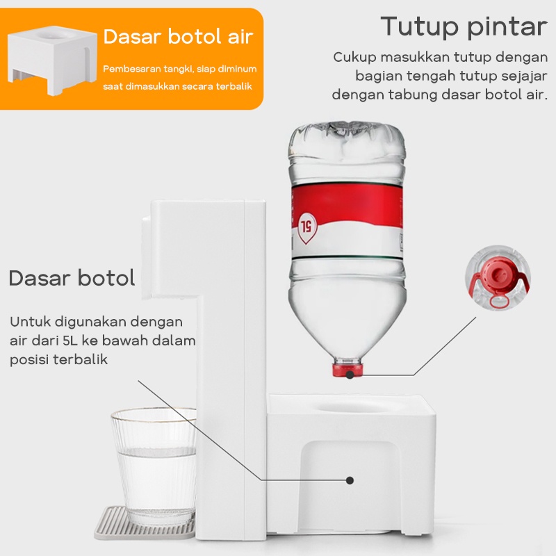 3L Water Instant Dispenser Panel LCD / Dispenser Air Instan / Dispenser Air Instan Pemanas Kecil Rumah Tangga / Hot Water Dispenser