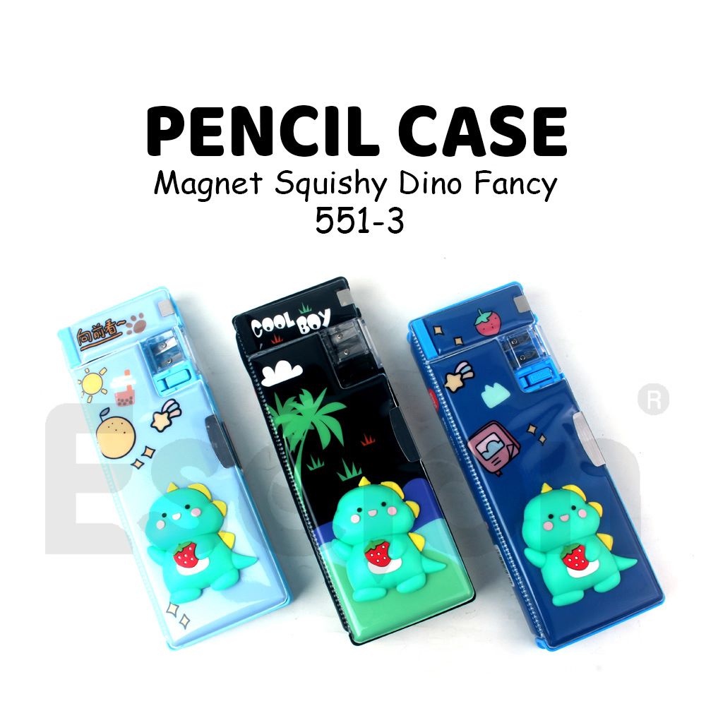 

KOTAK PENSIL MAGNET SQUISHY DINO 551-3 / KOTAK PENSIL SQUISHY