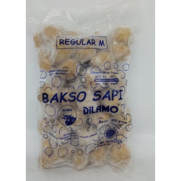 

DILAMO BASO BAKSO SAPI REGULER M 400GR ISI 50 BIJI