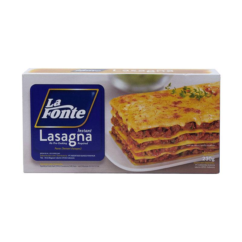 

(230) LA FONTE LASAGNA 230 GR ISI 14 LEMBAR LA SAGNA LASANA PASTA LEMBAR LAFONTE