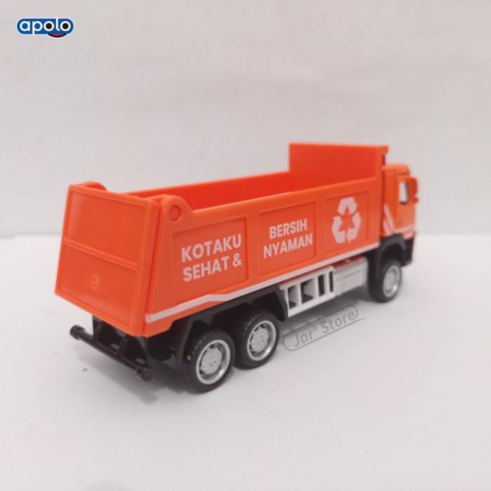 HOT SALE DIECAST TRUK VOLVO FM GARBAGE DUMP TRUK SAMPAH APOLO MINIATUR MOBIL TR TERMURAH