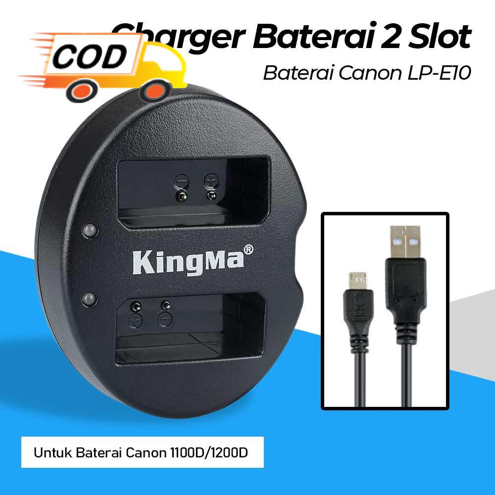 Charger 2 Slot Baterai Canon 1100D 1200D