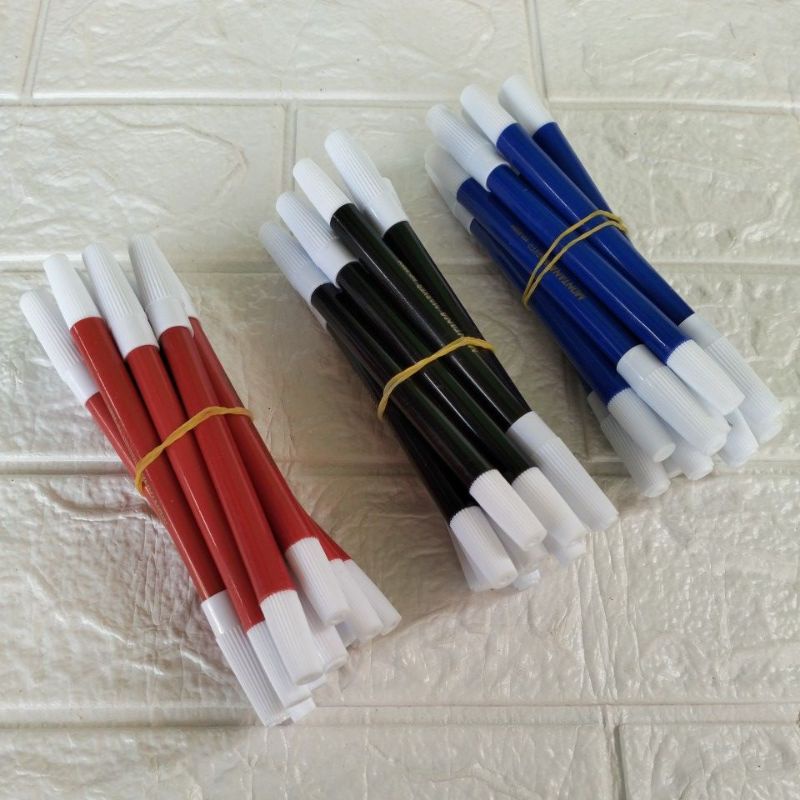 

(12pcs)Spidol Montana Marker Warna Hitam Merah Biru/Spidol Kecil Warna Murah
