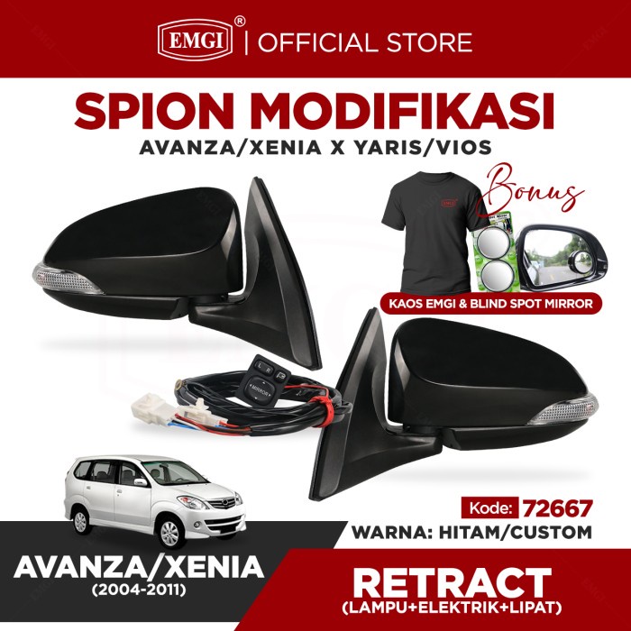Modifikasi Spion Mobil Avanza Xenia Gen1 2004 - 2011 - Lipat 72667