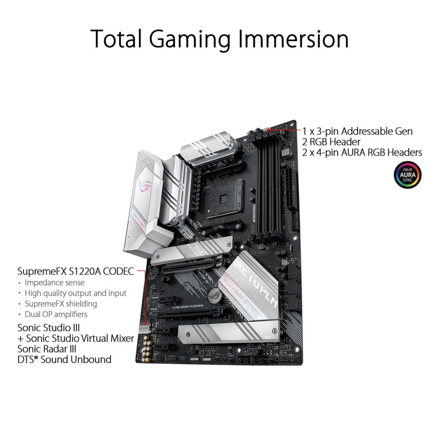 ASUS ROG STRIX B550-A GAMING - AMD AM4 B550 ATX Gaming Motherboard