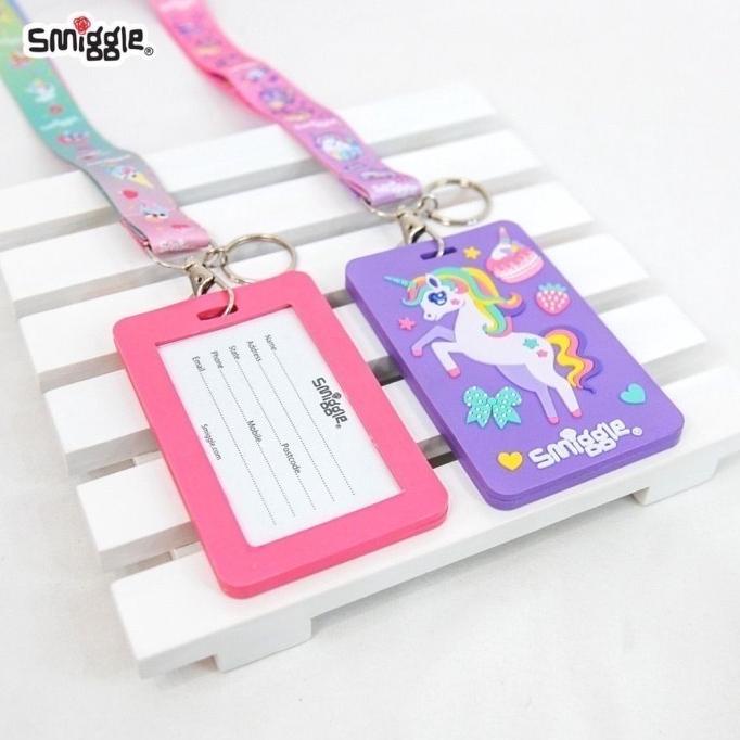 

name tag smiggle/smiggle id/name tag id with lanyard/name tag anak
