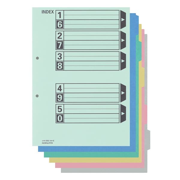 

Color Partition Card For Flat File A4 Vertical 5Color - 10Pasang