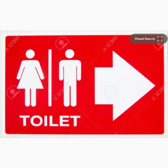 

Acrylic Toilet Gantung Bolak Balik Akrilik Gantungan Rambu Sign K3