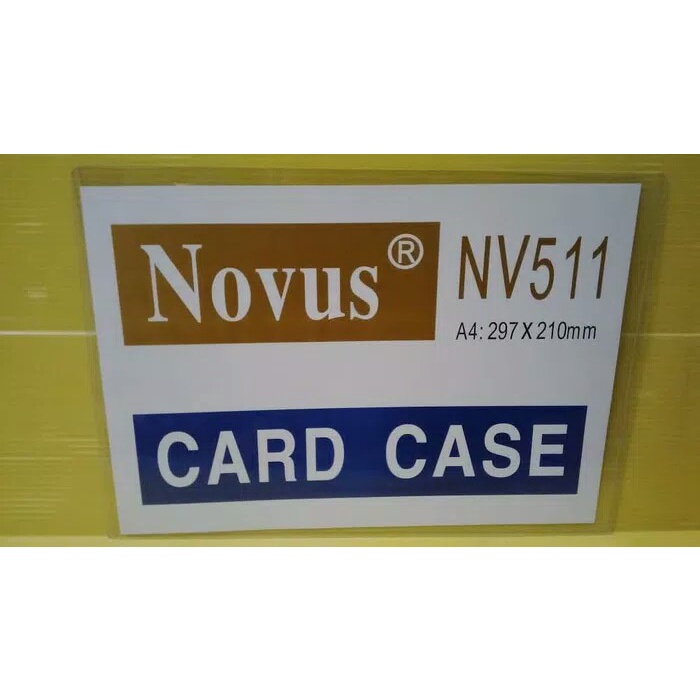 

Terlaris Grosir Card Case / Tempat Plastik Kartu Id Tebal Ukuran A4 Novus