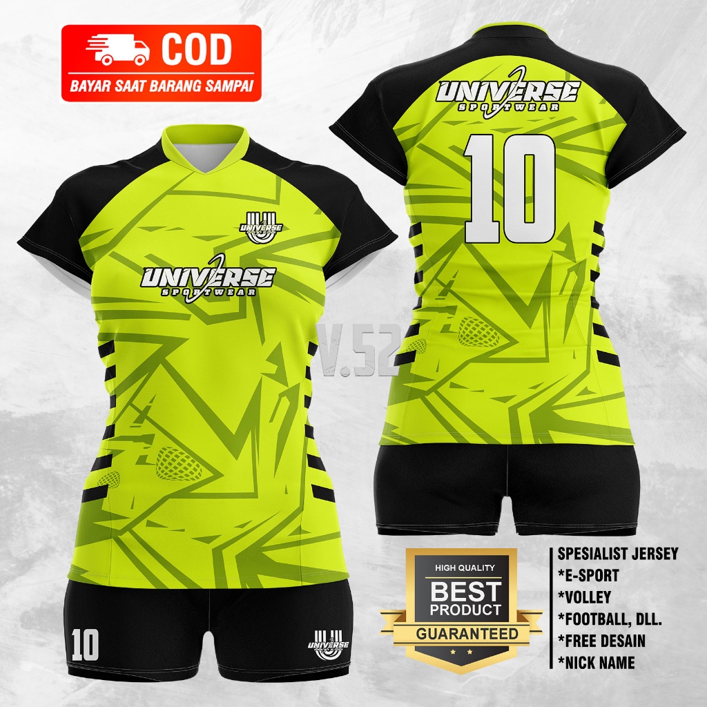 SETELAN VOLLY CEWE PREMIUM SETELAN VOLI WANITA BAJU VOLLY DEWASA JERSEY VOLI ATASAN VOLLY PRINT VOL.