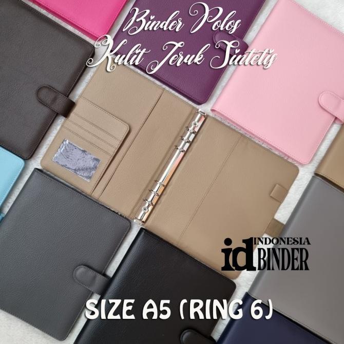 

BINDER POLOS KULIT JERUK SIZE A5 (RING 6)