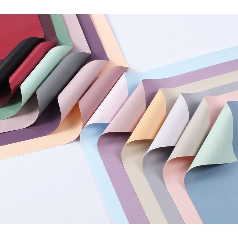 

(20 lembar) Kertas Buket Bi Color Doff / Flower Wrapping / Kertas Bunga / Flower Paper / Cellophane Paper