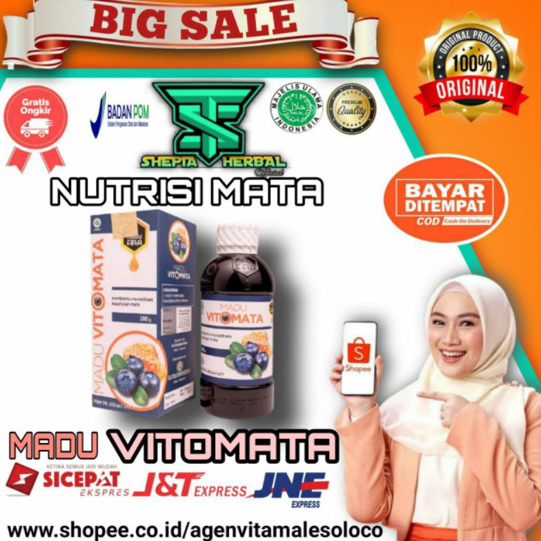 

➜ Madu Vitomata Asli Original Madu Herbal Mengatasi Mata Mines Mata Merah Berair katarak Glukoma ㅅ