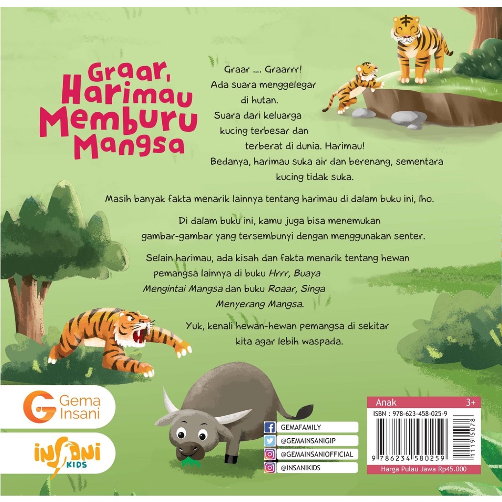 Buku Anak Muslim 1 Set Seri Buku Balita Seri Hewan pemangsa - Gema Insani