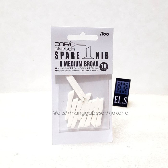 

Terlaris Copic Sketch Spare Nib Medium Broad 10 Pcs
