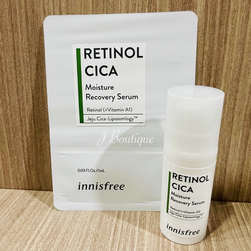 innisfree Retinol Cica Moisture Recovery Serum Trial Kit 10ml 5ml Travel Size Sample 1ml Sachet