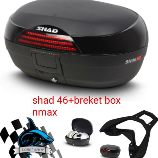 Box Shad 46 + Breket Box Nmax New Dan Nmax Old