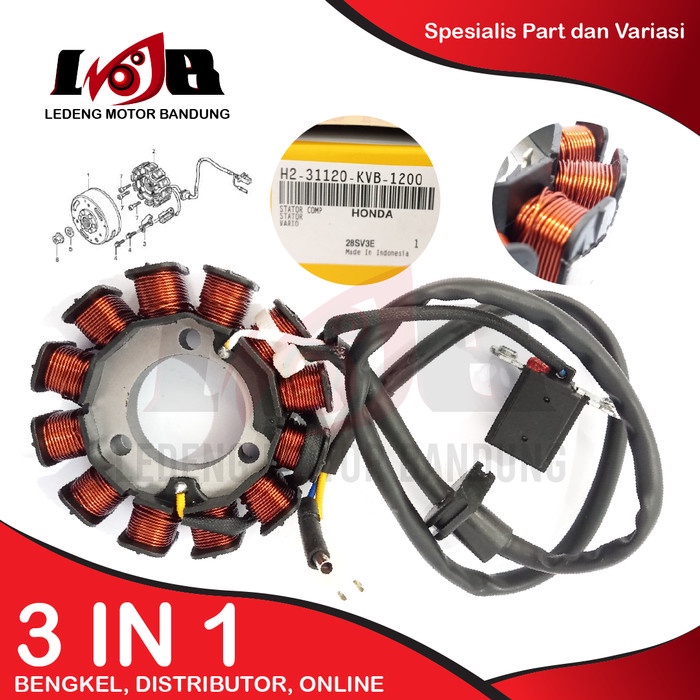 Aspira Spul Stator Comp Assy Vario 110 CW Karbu Lama KVB Spull Magnet