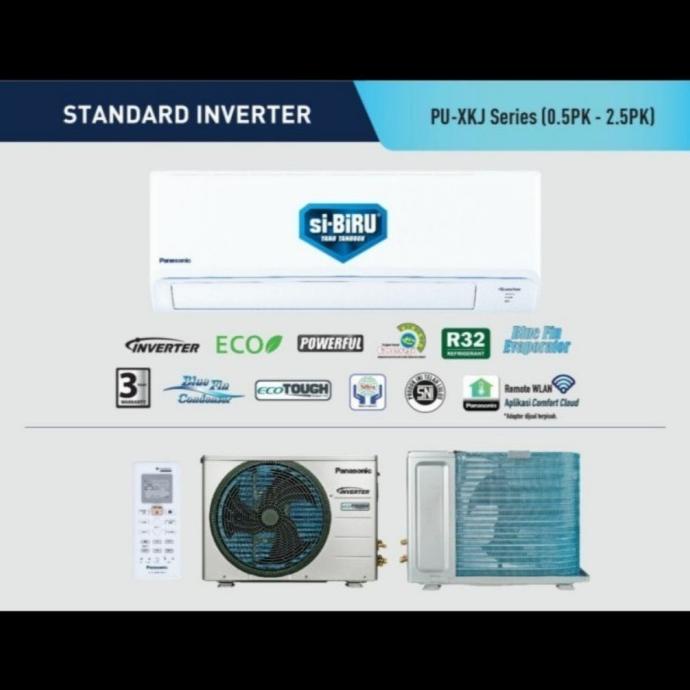 Panasonic AC Standard Inverter 2 pk CS-PU18XKJ Termasuk Pasang