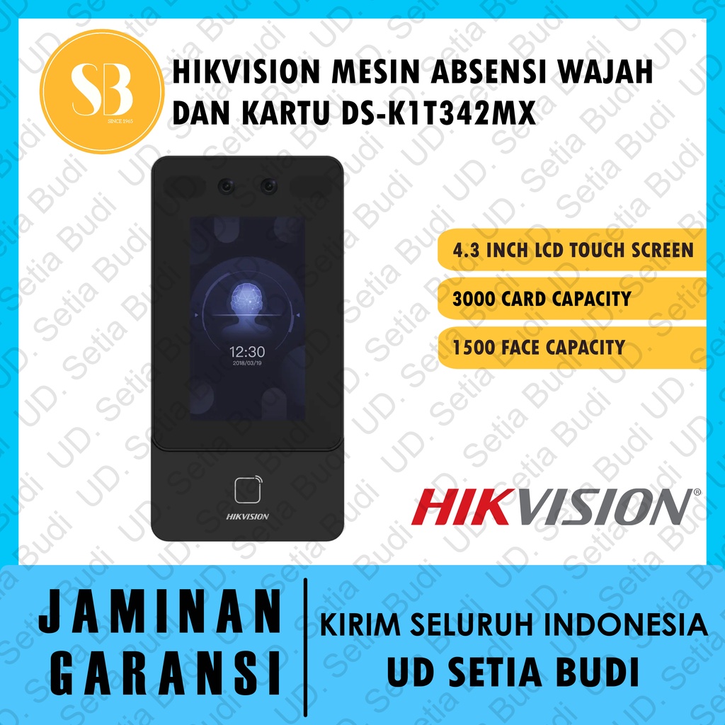 Hikvision Face Recognition Acces Control DS-K1T342MX