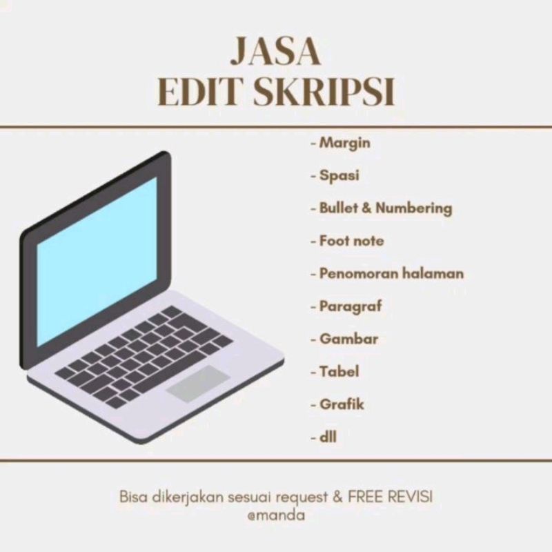 

EDIT SKRIPSI / MAKALAH / LAPORAN / PROPOSAL