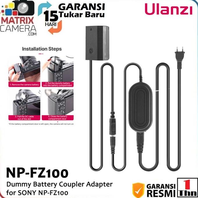 Ulanzi Np-Fz100 Dummy Battery Coupler Adapter For Sony Np-Fz100