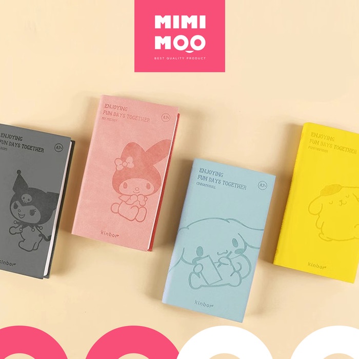 

Terlaris Mimimoo Notebook A7 Sanrio Edition Cinnamoroll My Melody Kuromi
