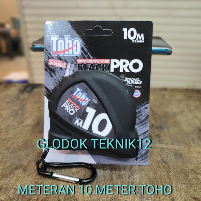 MUST HAVE METERAN TOHO 10 METER / METERAN TOHO BLACK PRO M10 / METERAN TUKANG TERBARU