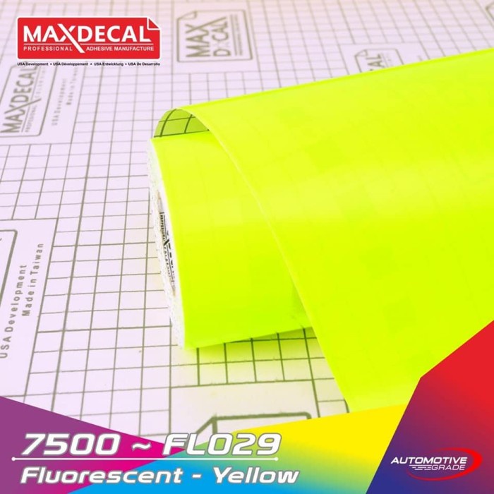 

Bestseller Maxdecal Fluorescent Yellow Warna Stabilo Kuning Neon 45 Cm Roll