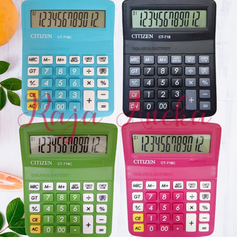 

Terlaris.. Kalkulator Citizen 718 Warna / Calculator Citizen 718 CT 718 WARNA KALKULATOR MEJA DAGANG 12 DIGIT 36