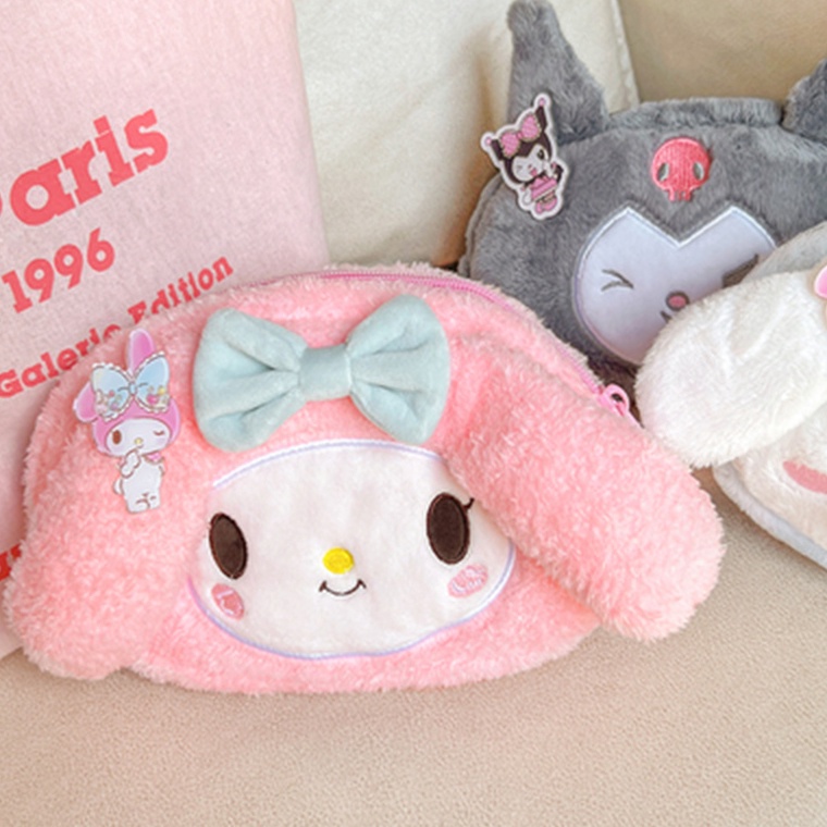 

Terkini.. Kawaii Pink Pencil Case Large capacity Cute Pen Bag Student School Pencil Bags for Girl Study Stationery School Supplies YM0