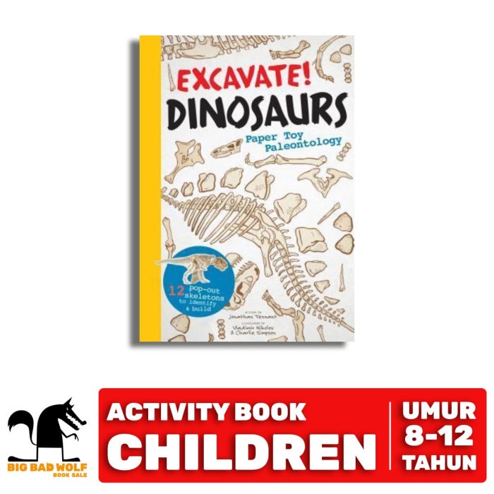 Teena Buku Bbw Excavate Dinosaurs: Paper Toy Paleontology