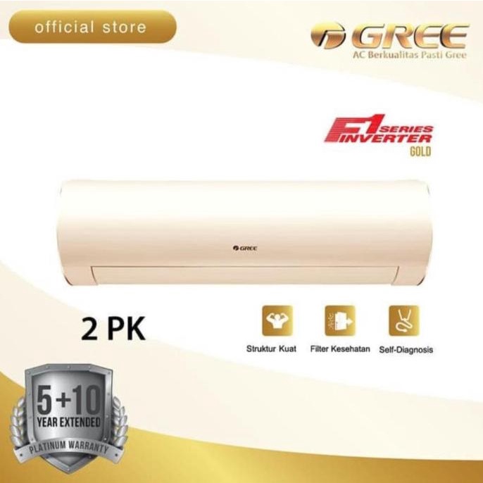 Gree AC Inverter 2 pk GWC-18F1 Gold Unit Only