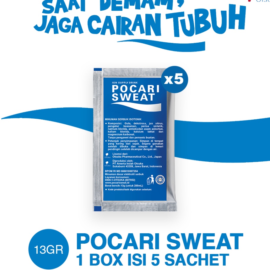 

PALING AMPUH✌️>>> POCARI SWEAT SACHET 13gr 1 Box (5 sachet)