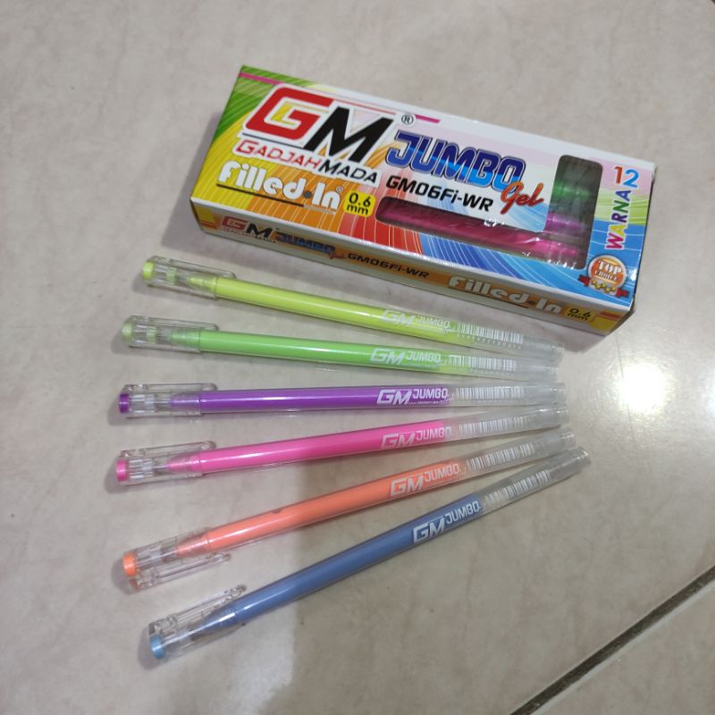 

PULPEN GEL PEN JUMBO WARNA WARNI