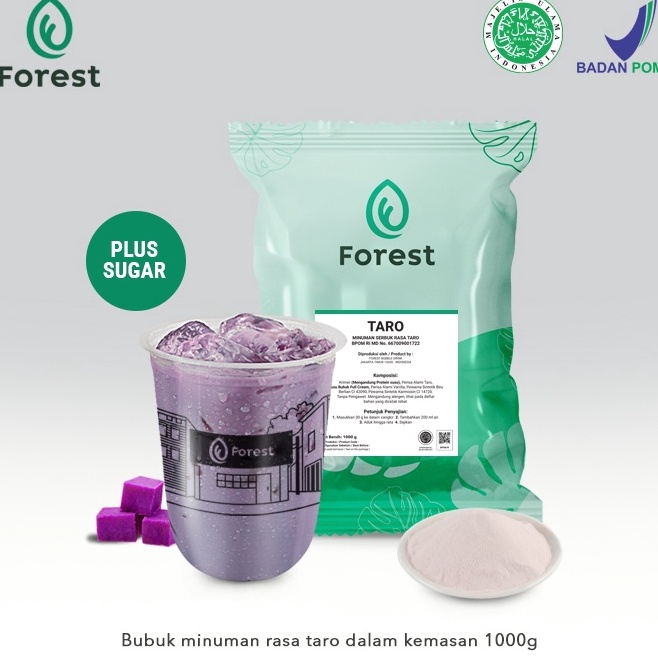 

PROMO U32 Bubuk Minuman TARO 1000g PLUS GULA - Forest Bubble Drink ツ