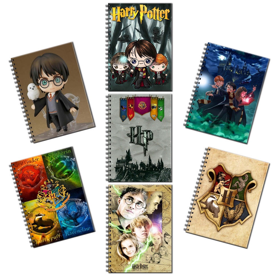 

【F⚡ASH SALE✅】 (Harry Potter) Note Book, Buku Catatan, Buku Saku, Pocket Book, Binder Kawat - Ukuran B6